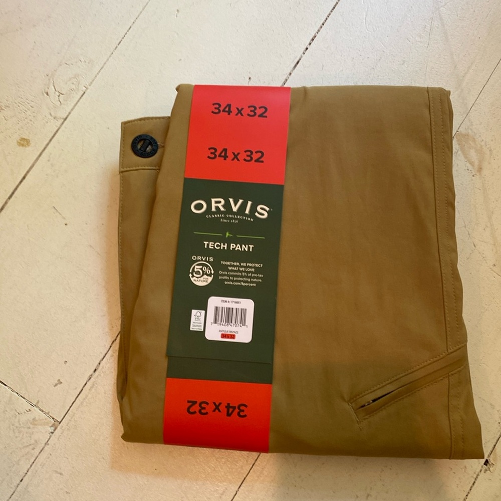 Orvis tech pants 34 x 32